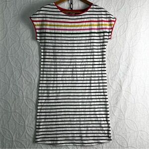 Boden Paulina Striped Cotton Shirt Dress Women 2R Minimalist Pullover Midi New